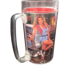 Vintage SNAP-ON Tools Thermo-Serv Plastic Mug Beer Coffee Anita Jan Feb 1992